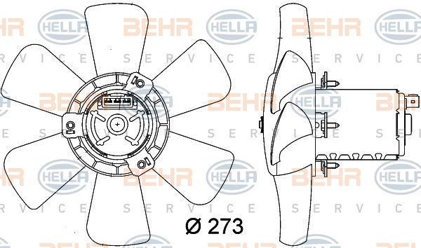 Ventilateur, refroidissement du moteur