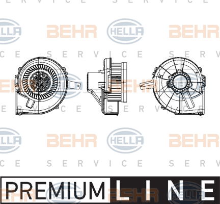 Pulseur d'air habitacle BEHR HELLA SERVICE *** PREMIUM LINE ***