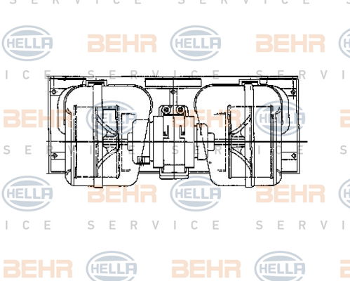 Pulseur d'air habitacle BEHR HELLA SERVICE *** PREMIUM LINE ***