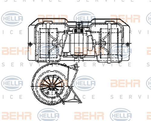 Pulseur d'air habitacle BEHR HELLA SERVICE *** PREMIUM LINE ***