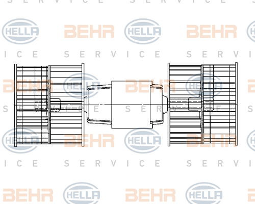 Pulseur d'air habitacle BEHR HELLA SERVICE *** PREMIUM LINE ***