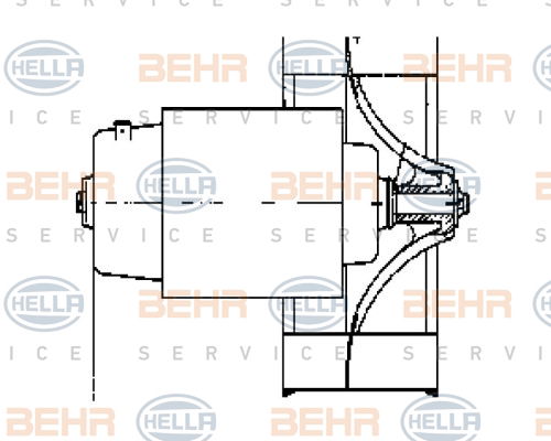 Pulseur d'air habitacle BEHR HELLA SERVICE *** PREMIUM LINE ***