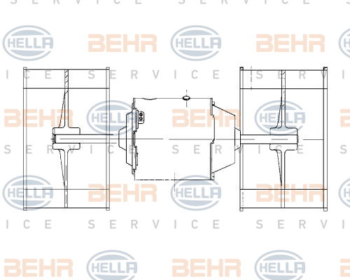 Pulseur d'air habitacle BEHR HELLA SERVICE *** PREMIUM LINE ***