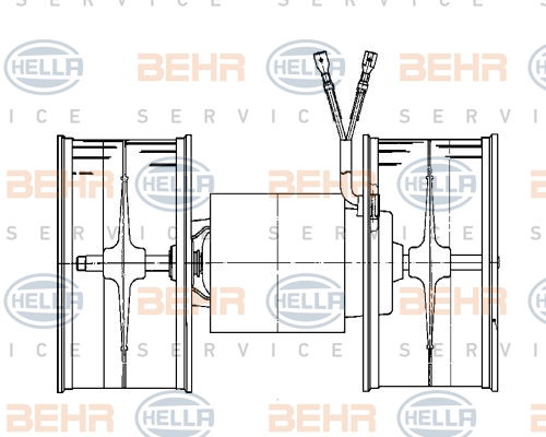 Pulseur d'air habitacle BEHR HELLA SERVICE *** PREMIUM LINE ***