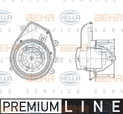 Pulseur d'air habitacle BEHR HELLA SERVICE *** PREMIUM LINE ***