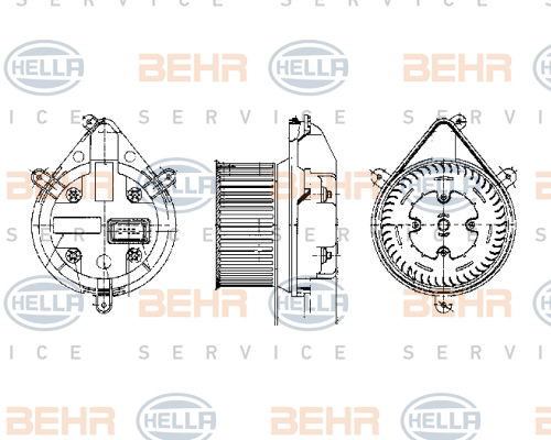 Pulseur d'air habitacle BEHR HELLA SERVICE *** PREMIUM LINE ***