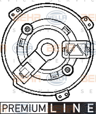 Pulseur d'air habitacle BEHR HELLA SERVICE *** PREMIUM LINE ***