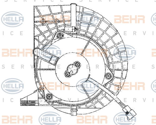 Pulseur d'air habitacle BEHR HELLA SERVICE *** PREMIUM LINE ***