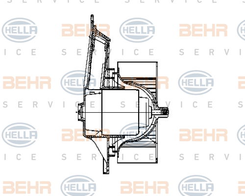 Pulseur d'air habitacle BEHR HELLA SERVICE *** PREMIUM LINE ***