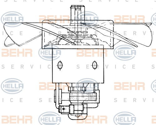 Pulseur d'air habitacle BEHR HELLA SERVICE *** PREMIUM LINE ***