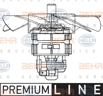 Pulseur d'air habitacle BEHR HELLA SERVICE *** PREMIUM LINE ***