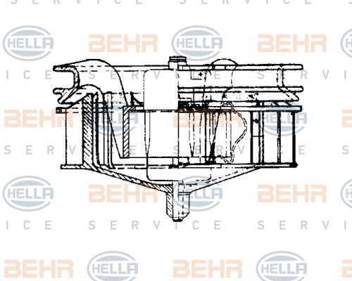 Pulseur d'air habitacle BEHR HELLA SERVICE *** PREMIUM LINE ***