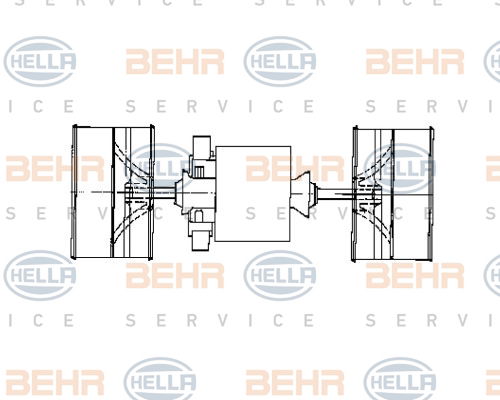 Pulseur d'air habitacle BEHR HELLA SERVICE *** PREMIUM LINE ***