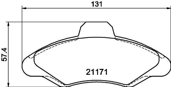 Kit de plaquettes de frein, frein à disque