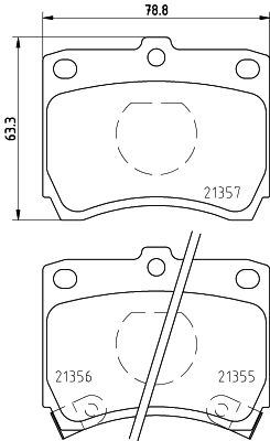 Kit de plaquettes de frein, frein à disque