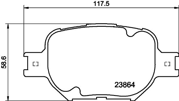 Kit de plaquettes de frein, frein à disque