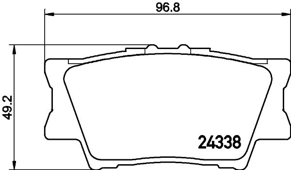 Kit de plaquettes de frein, frein à disque