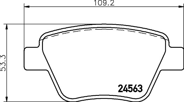 Kit de plaquettes de frein, frein à disque