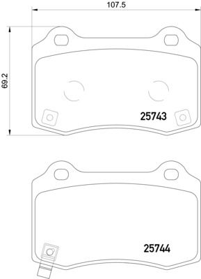 Kit de plaquettes de frein, frein à disque