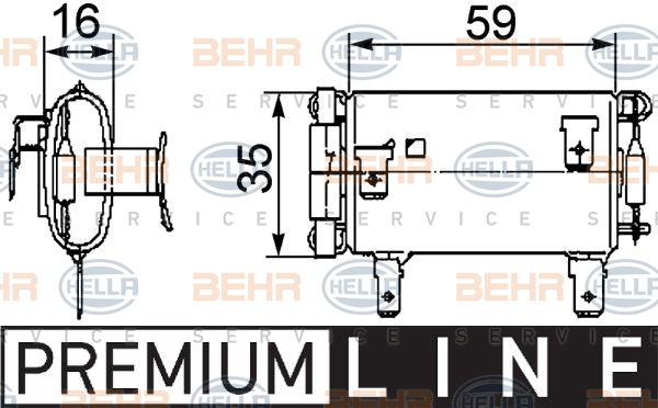 Résistance, pulseur d'air habitacle BEHR HELLA SERVICE *** PREMIUM LINE ***