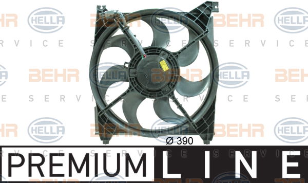 Ventilateur, refroidissement du moteur BEHR HELLA SERVICE *** PREMIUM LINE ***