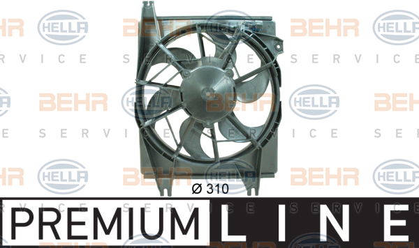 Ventilateur, condenseur de climatisation BEHR HELLA SERVICE *** PREMIUM LINE ***