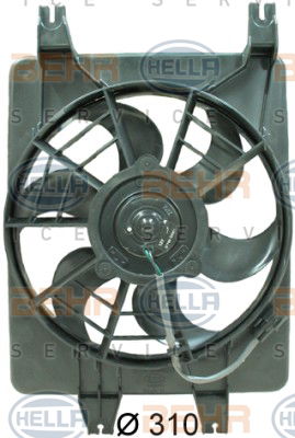 Ventilateur, condenseur de climatisation BEHR HELLA SERVICE *** PREMIUM LINE ***