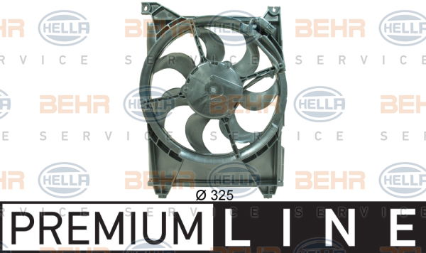 Ventilateur, condenseur de climatisation BEHR HELLA SERVICE *** PREMIUM LINE ***