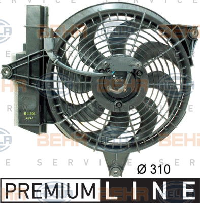 Ventilateur, condenseur de climatisation BEHR HELLA SERVICE *** PREMIUM LINE ***