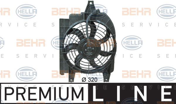 Ventilateur, condenseur de climatisation BEHR HELLA SERVICE *** PREMIUM LINE ***