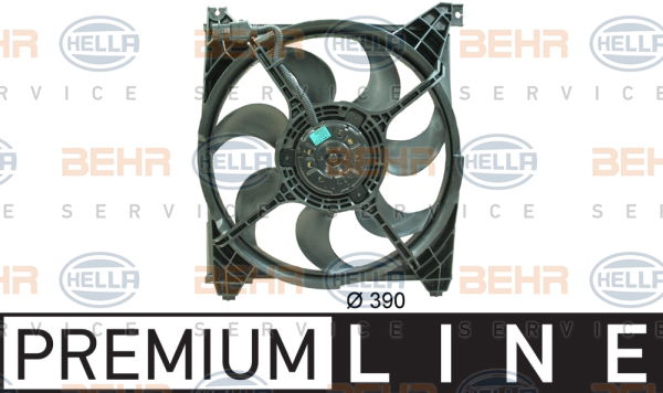 Ventilateur, refroidissement du moteur BEHR HELLA SERVICE *** PREMIUM LINE ***