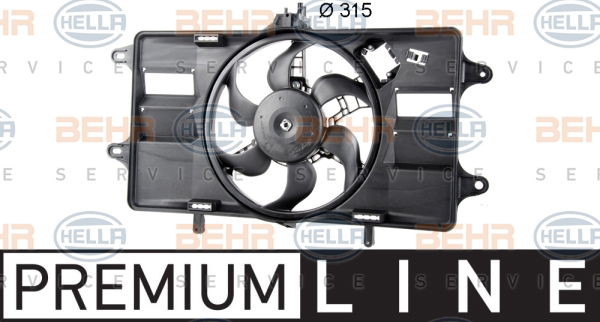 Ventilateur, refroidissement du moteur BEHR HELLA SERVICE *** PREMIUM LINE ***