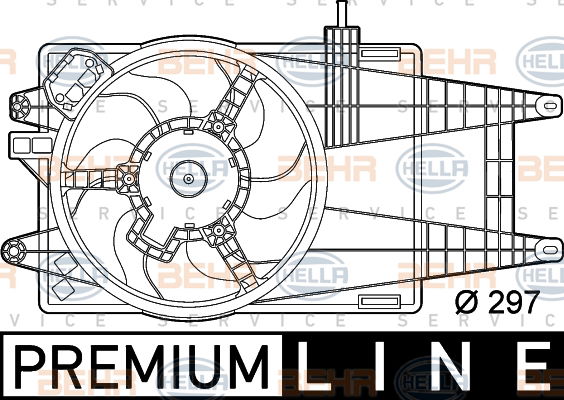 Ventilateur, refroidissement du moteur