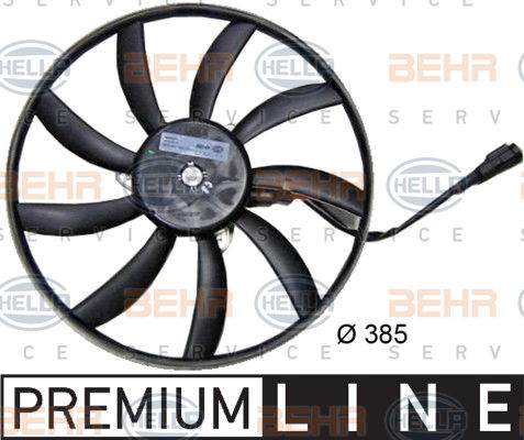 Ventilateur, refroidissement du moteur BEHR HELLA SERVICE *** PREMIUM LINE ***