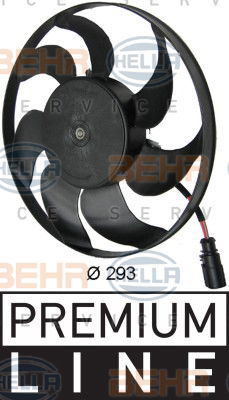 Ventilateur, refroidissement du moteur BEHR HELLA SERVICE *** PREMIUM LINE ***