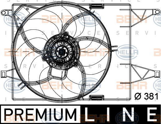Ventilateur, refroidissement du moteur