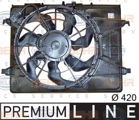 Ventilateur, refroidissement du moteur BEHR HELLA SERVICE *** PREMIUM LINE ***