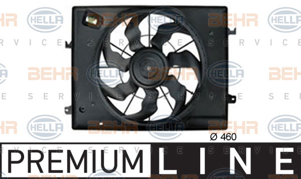 Ventilateur, refroidissement du moteur BEHR HELLA SERVICE *** PREMIUM LINE ***