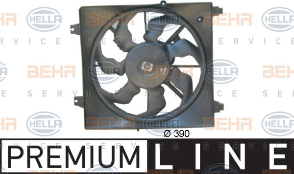 Ventilateur, refroidissement du moteur BEHR HELLA SERVICE *** PREMIUM LINE ***