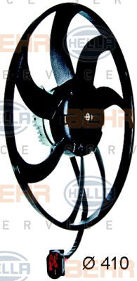 Ventilateur, refroidissement du moteur BEHR HELLA SERVICE *** PREMIUM LINE ***