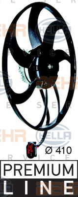 Ventilateur, refroidissement du moteur BEHR HELLA SERVICE *** PREMIUM LINE ***