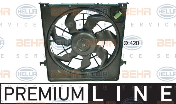 Ventilateur, refroidissement du moteur BEHR HELLA SERVICE *** PREMIUM LINE ***