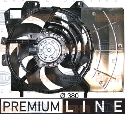 Ventilateur, refroidissement du moteur BEHR HELLA SERVICE *** PREMIUM LINE ***