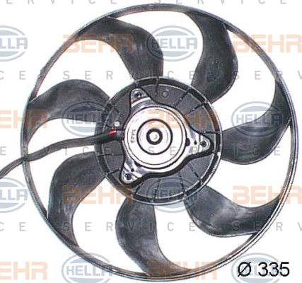 Ventilateur, refroidissement du moteur BEHR HELLA SERVICE *** PREMIUM LINE ***