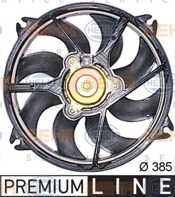 Ventilateur, refroidissement du moteur