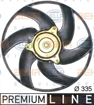 Ventilateur, refroidissement du moteur BEHR HELLA SERVICE *** PREMIUM LINE ***