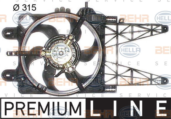 Ventilateur, refroidissement du moteur