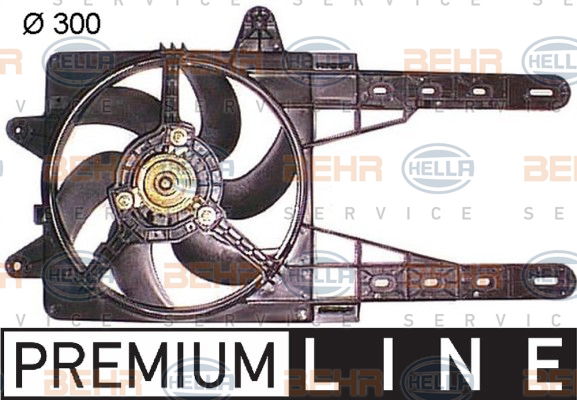 Ventilateur, refroidissement du moteur BEHR HELLA SERVICE *** PREMIUM LINE ***