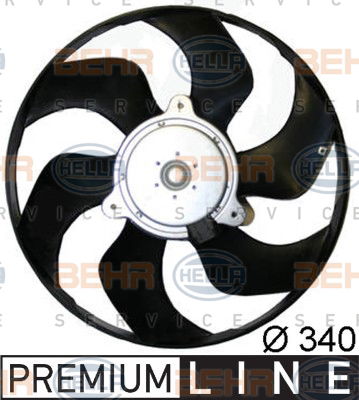 Ventilateur, refroidissement du moteur BEHR HELLA SERVICE *** PREMIUM LINE ***