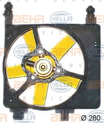 Ventilateur, refroidissement du moteur BEHR HELLA SERVICE